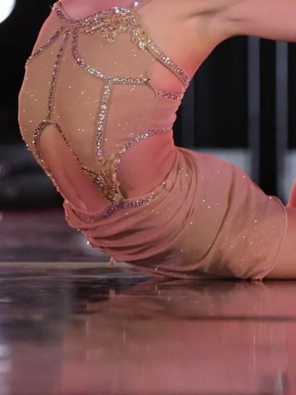 Custom Lyrical Champagne/Gold Costume - Child 7